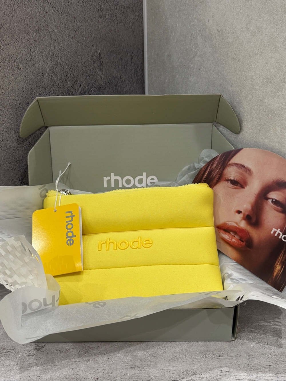 Rhode Lemontini 🍋 make up pouch brand new